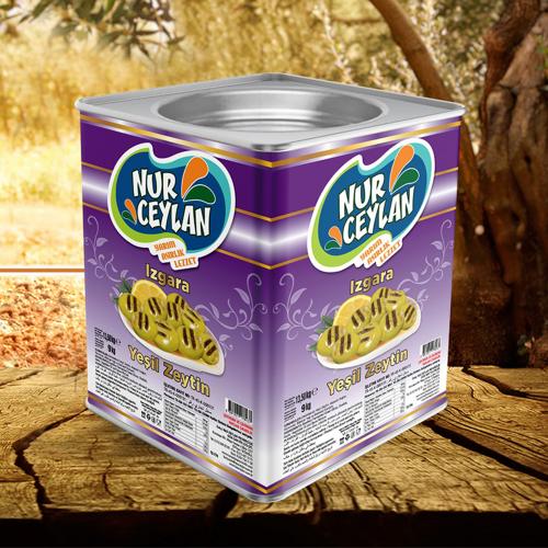 NurCeylan Izgara Zeytin 9 kg tnk